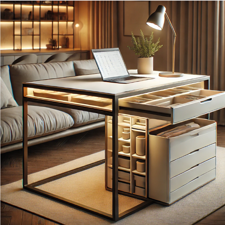 Compact Tables with Built-in Storage