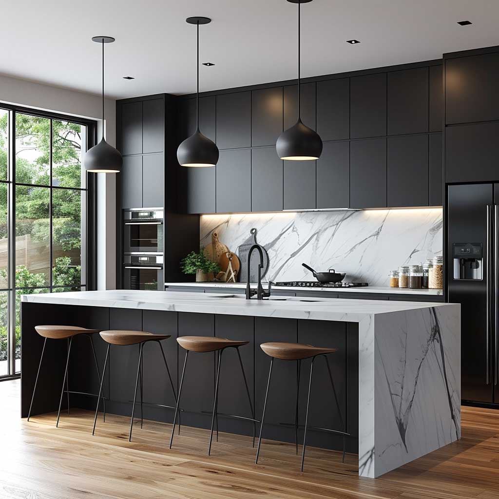 Black and White Kitchen Colour Combinations